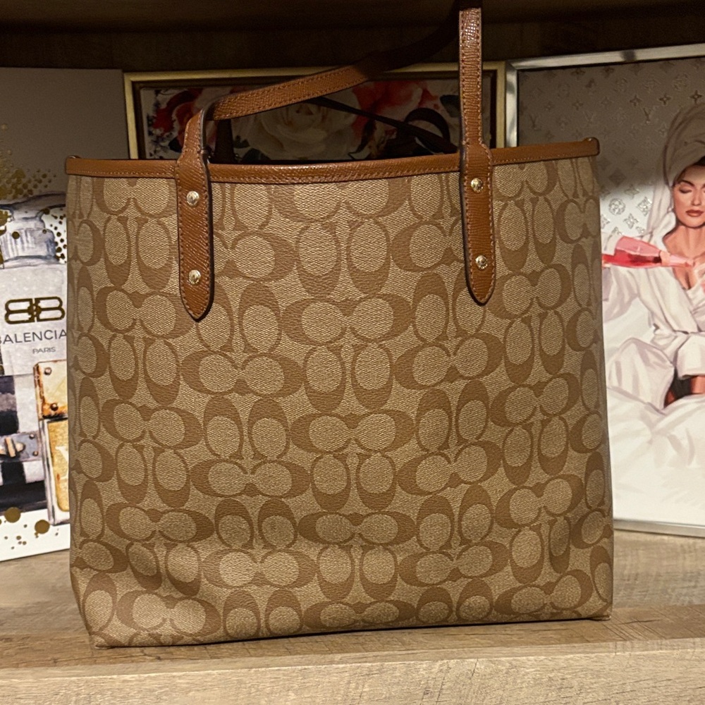 Coach Tote, Completely Reversible! Euc! - image 4